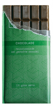 Chocoladereep: Melkchocolade met gerookte amandel
