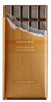 Chocoladereep: Melkchocolade stroopwafel