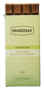 Melkchocolade pistache praliné & zeezout